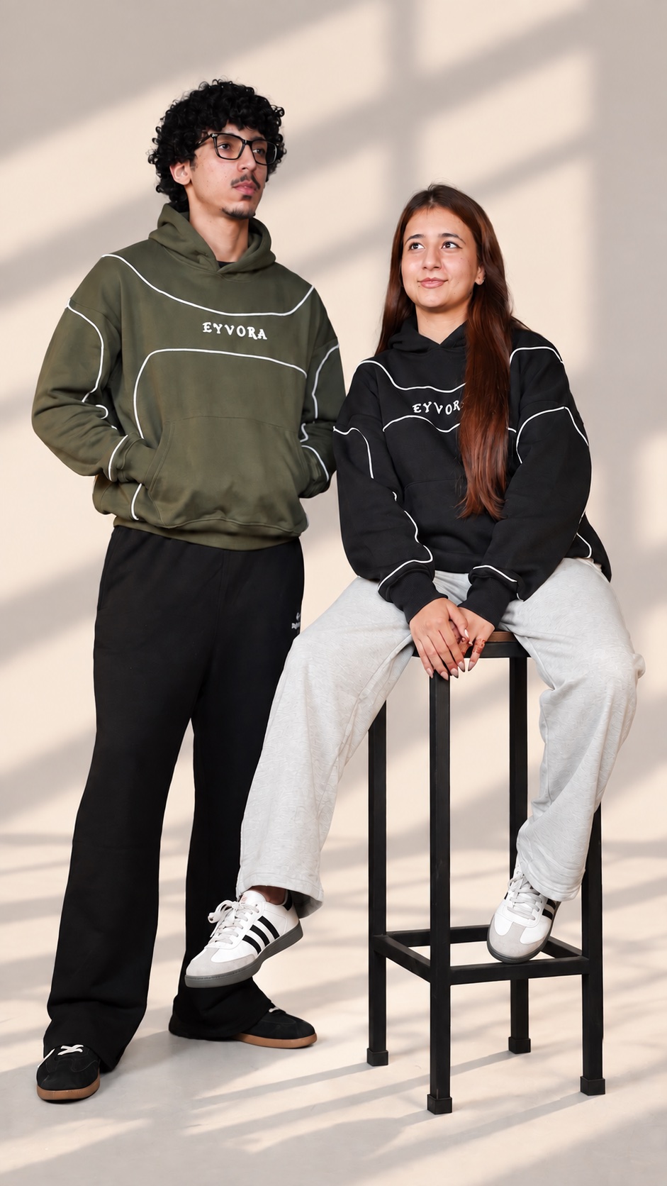 EYVORA models wearing the Essentials Collection